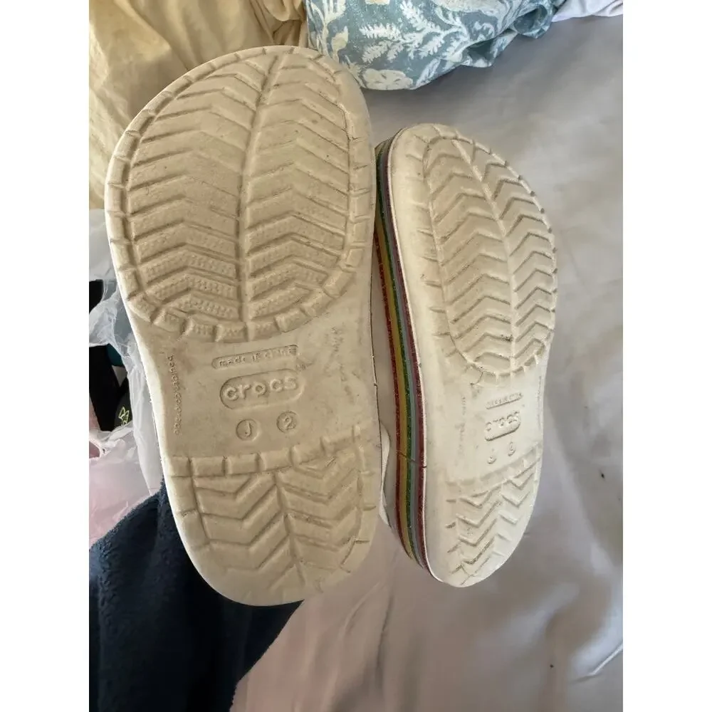 Crocs white size J2